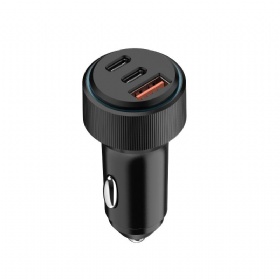 60W Aluminum 2C1A car charger