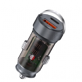 30W A+C Transparent car charger