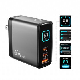 TFT Display 65W GaN charger