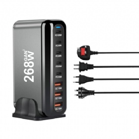 268W 4C4A Multi functional desktop charger