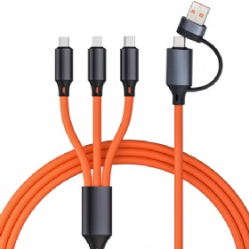 4 in 1 Aluminum Alloy Silicone Cable